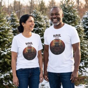 Styling photo, Hail Santa Matching Christmas Shirts for Couples