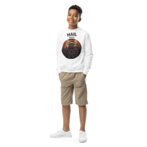 Hail Santa Kids Ugly Christmas Sweater | Youth Crewneck Sweatshirt