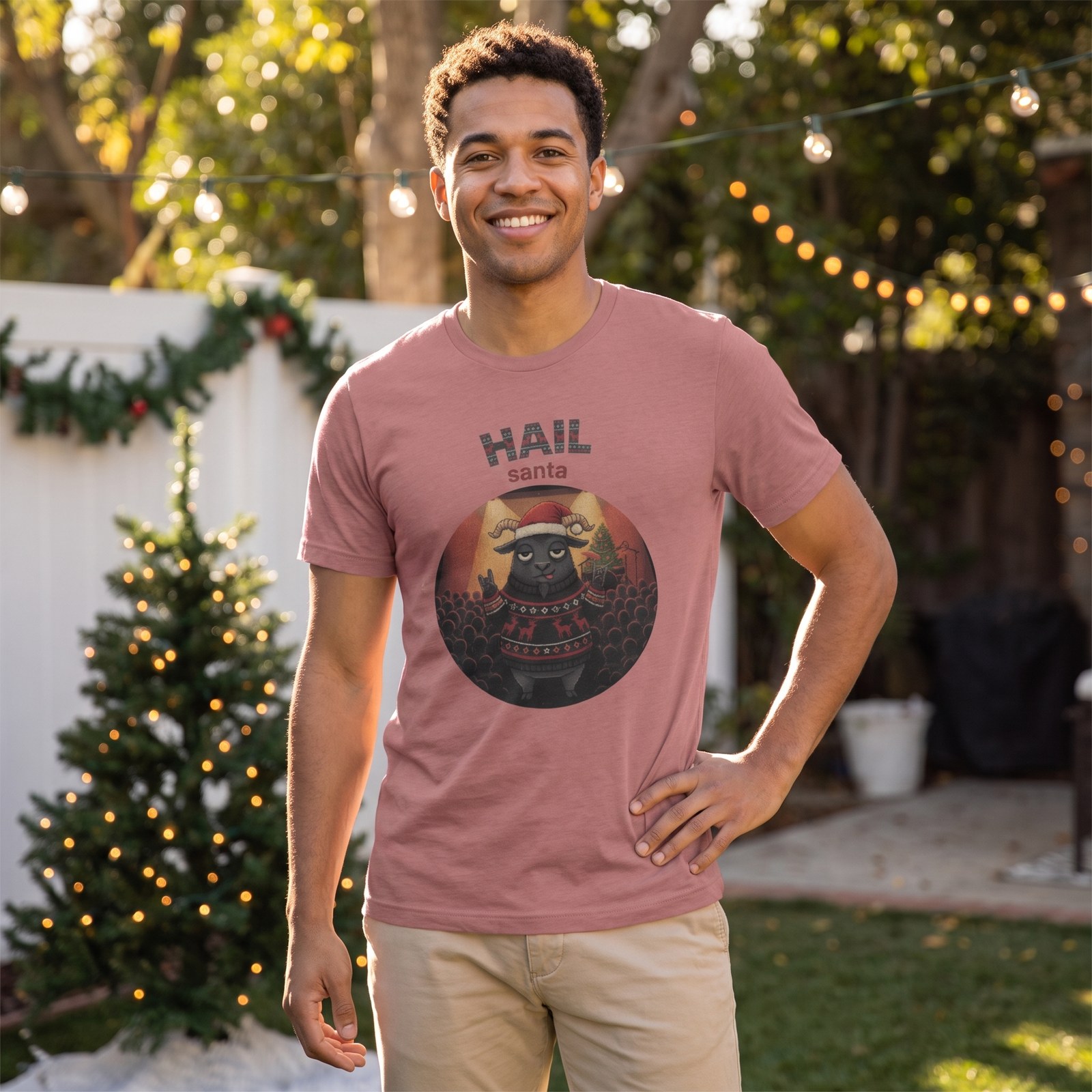 Styling photo, Hail Santa Ugly Christmas Shirt