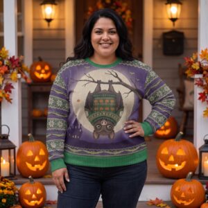 Plus size styling photo, Hang In There Vintage Halloween Sweatshirt for Women and Men