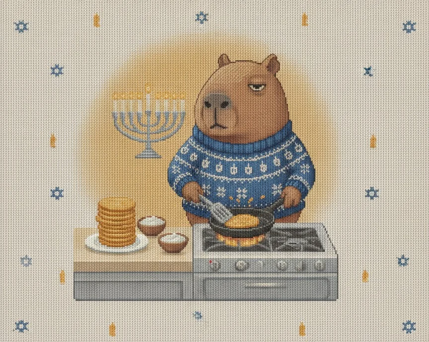 Latke Night, as printed on the sweatshirt