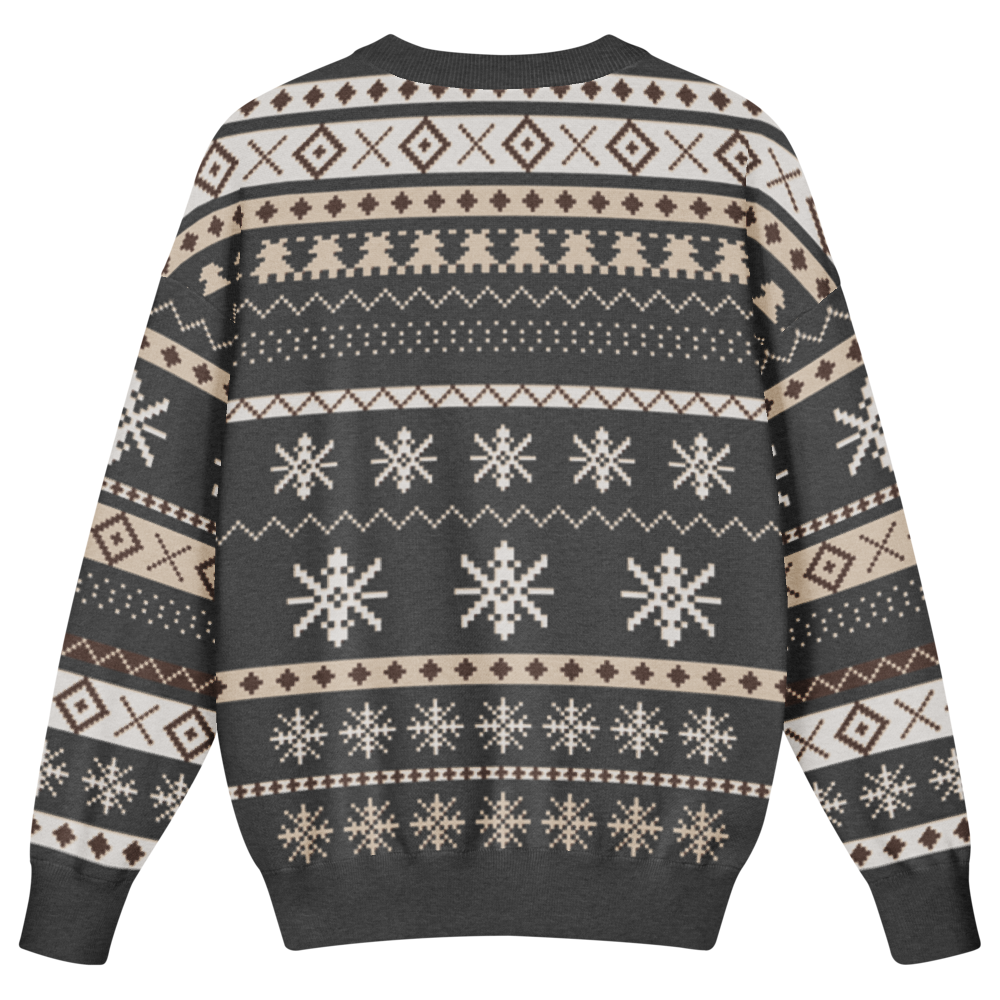 Icelandic Sheep Kids Ugly Christmas Sweater | Real Knit Nordic Crewneck 2