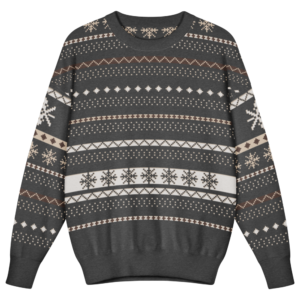 Icelandic Yoke Kids Ugly Christmas Sweater | Real Knit Nordic Crewneck 1