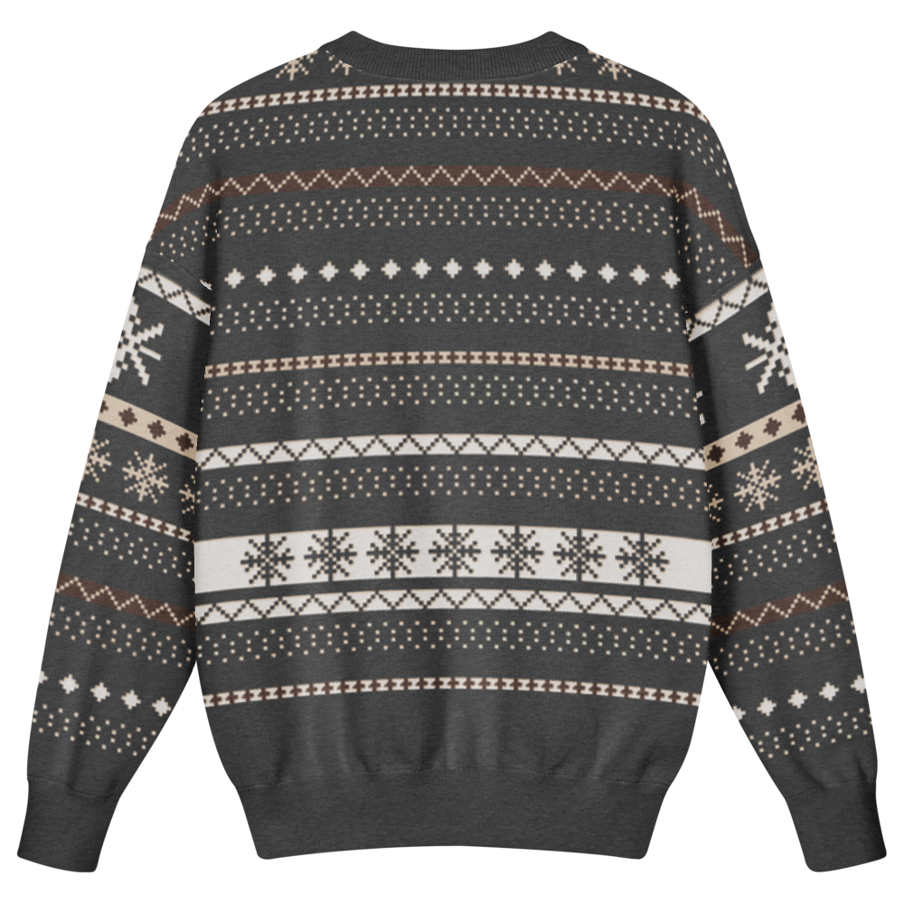 Icelandic Yoke Kids Ugly Christmas Sweater | Real Knit Nordic Crewneck 2