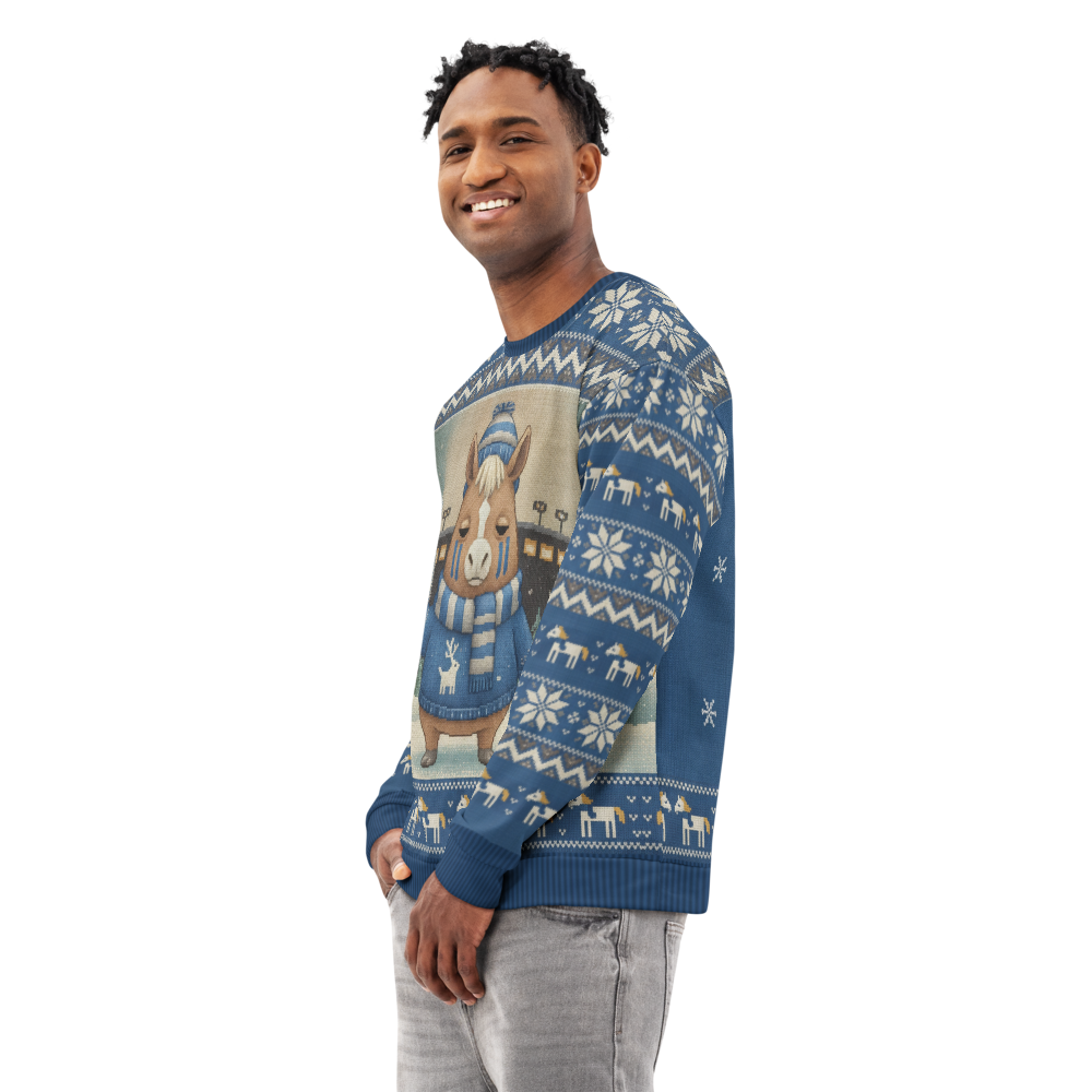 Indianapolis Fan ugly Christmas sweatshirt, men's side