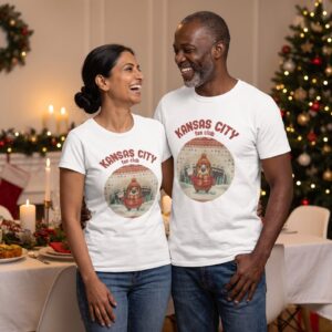 Styling photo, Kansas City Fan Matching Christmas Shirts for Couples