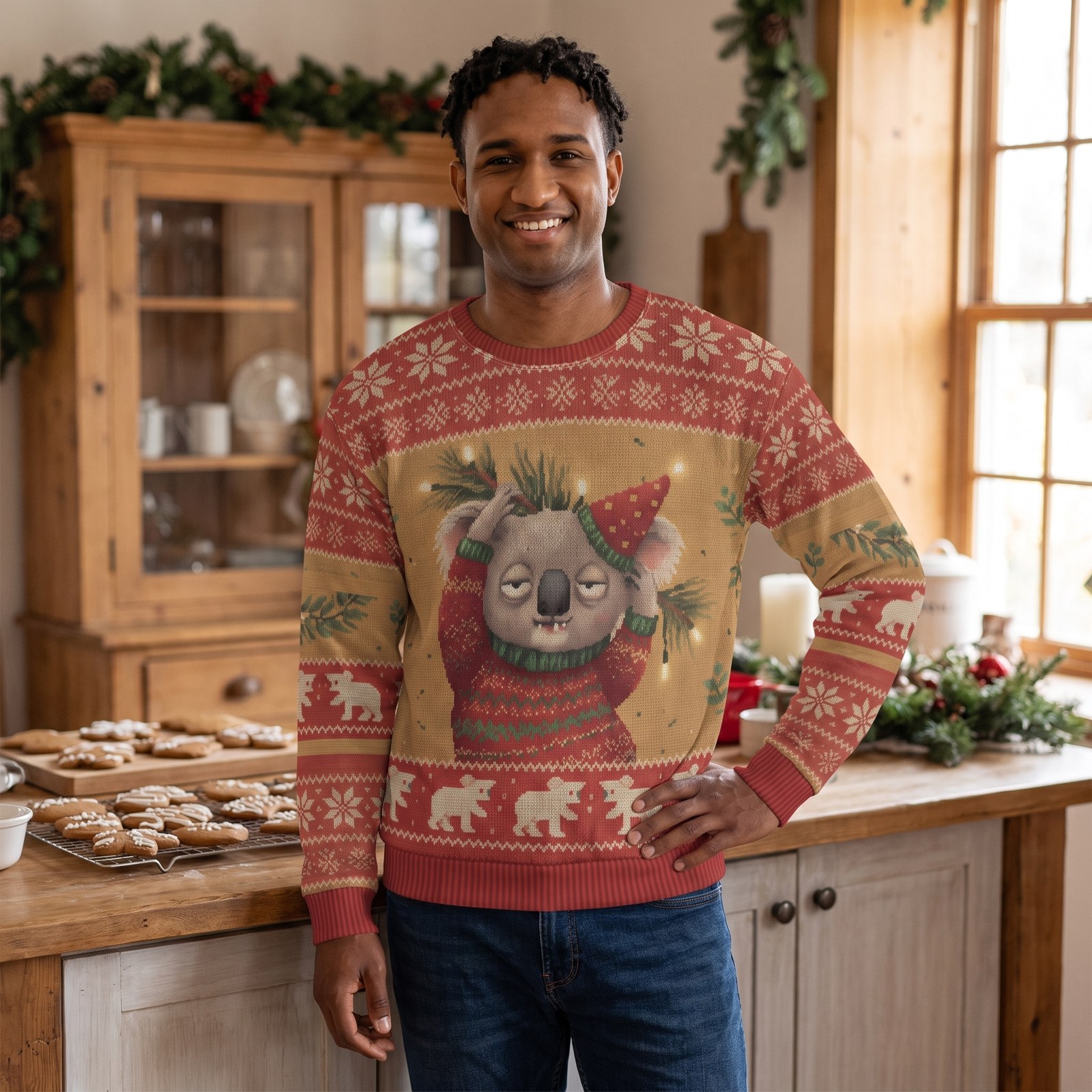 Styling photo, Koalafied Ugly Christmas Sweater