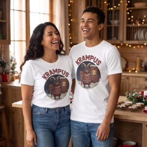 Styling photo, Krampus Matching Christmas Shirts for Couples