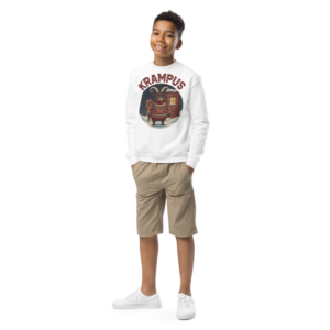 Krampus Kids Ugly Christmas Sweater | Youth Crewneck Sweatshirt