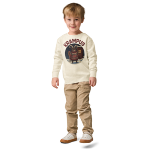 Krampus Toddler Ugly Christmas Sweater | Kids Crewneck Sweatshirt, Ages 2 to 7