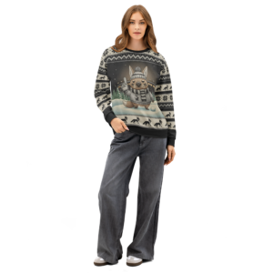Las Vegas Fan ugly Christmas sweatshirt, women's front