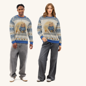 Latke Night Hanukkah couples sweatshirt set