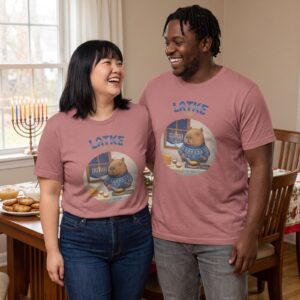 Plus size styling photo, Latke Night Matching Hanukkah Shirts for Couples