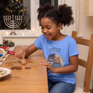 Styling photo, Latke Night Kids Hanukkah Shirt