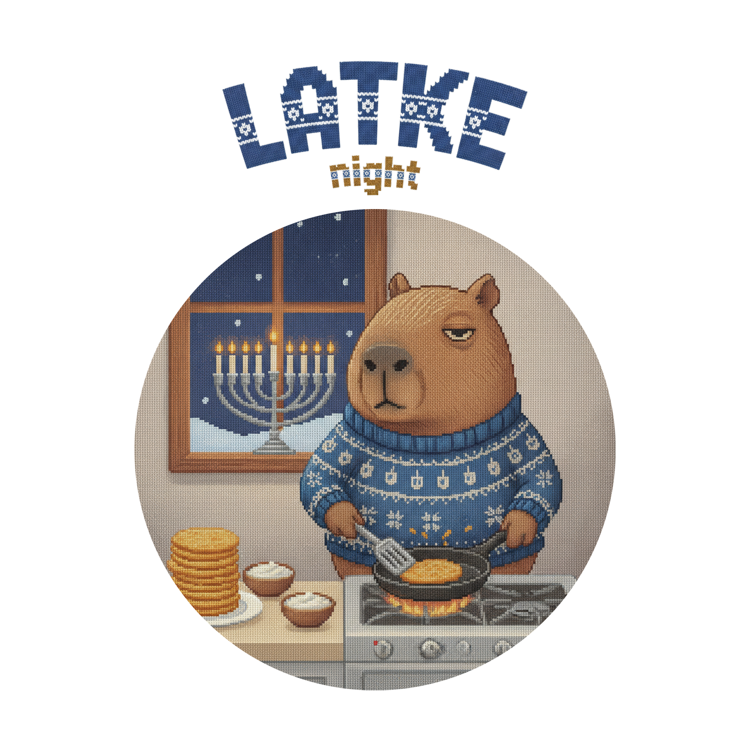 Latke Night Toddler Ugly Tee