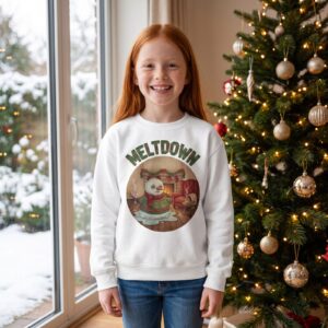 Styling photo, Meltdown Kids Ugly Christmas Sweater