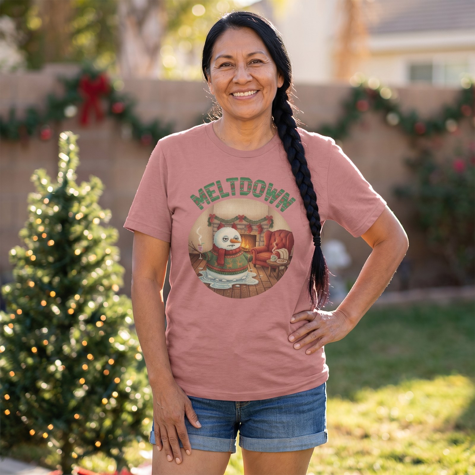 Styling photo, Meltdown Ugly Christmas Shirt