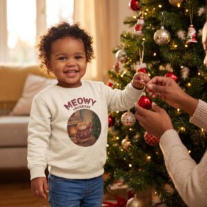 Meowy Christmas Toddler Ugly Christmas Sweater