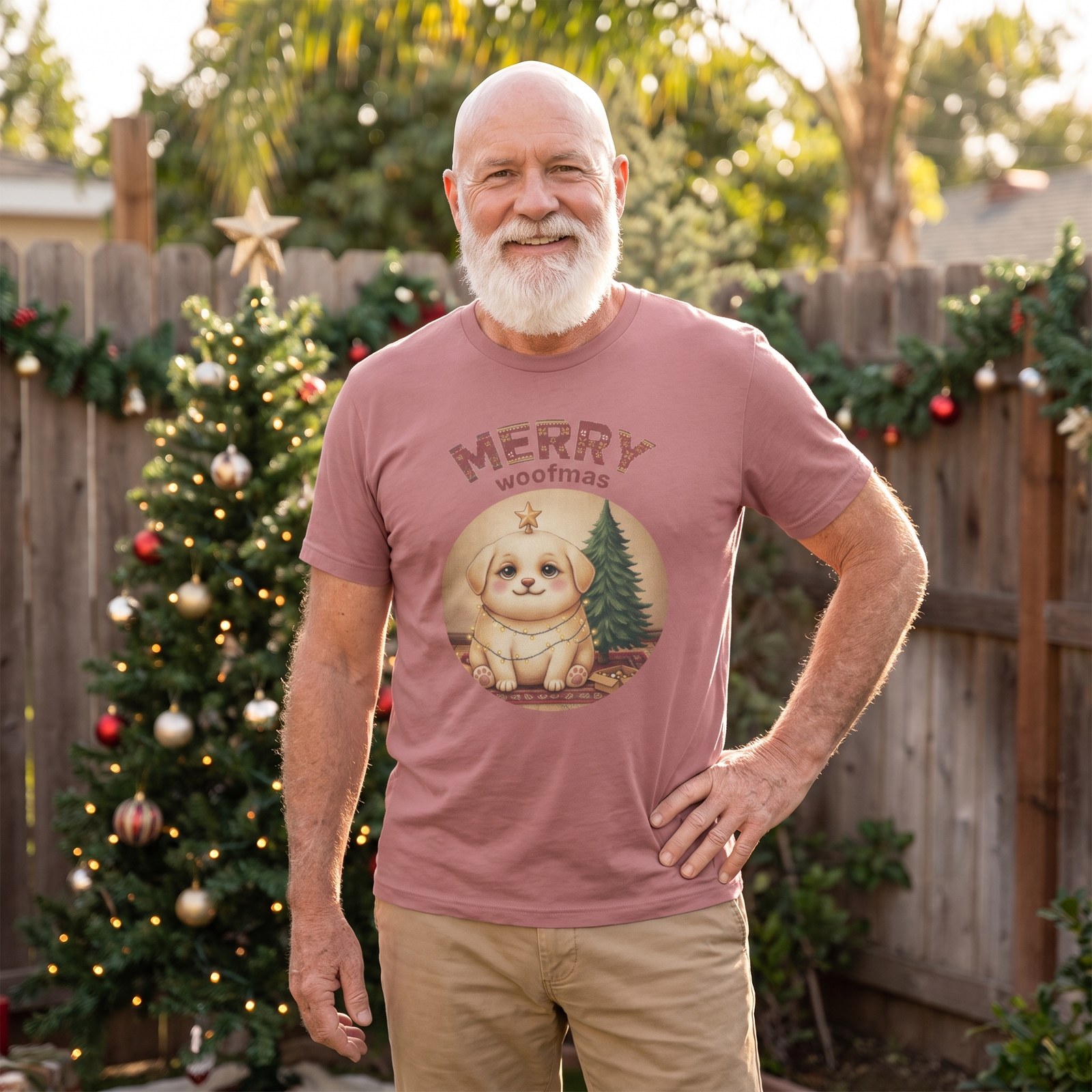 Styling photo, Merry Woofmas Ugly Christmas Shirt