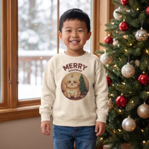 Styling photo, Merry Woofmas Toddler Ugly Christmas Sweater