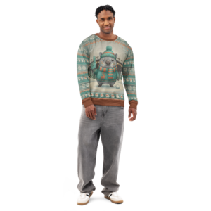 Miami Fan ugly Christmas sweatshirt, men's front