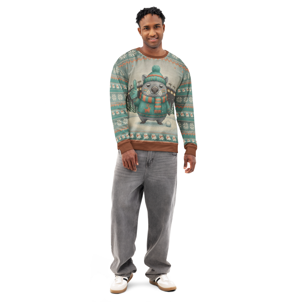 Miami Fan ugly Christmas sweatshirt, men's front