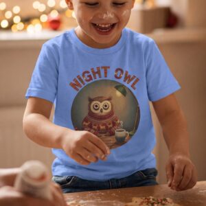 Night Owl Kids Ugly Christmas Shirt