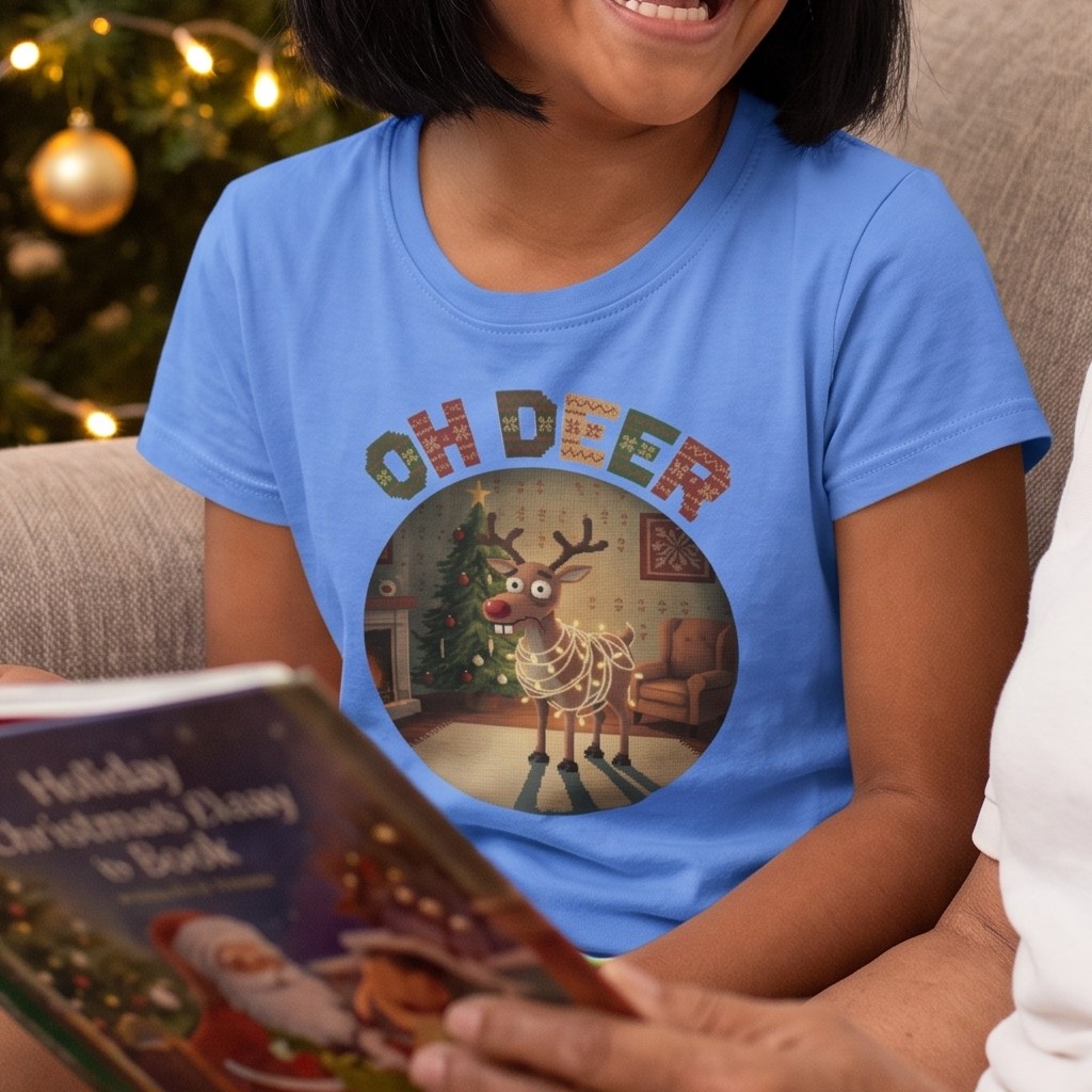 Styling photo, Oh Deer Kids Ugly Christmas Shirt