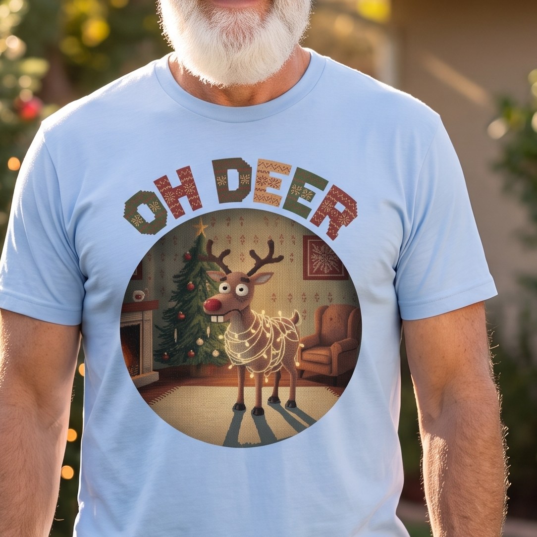 Styling photo, Oh Deer Ugly Christmas Shirt