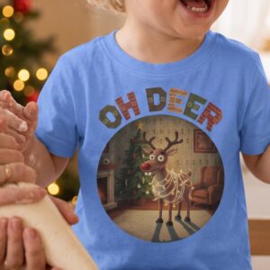 Oh Deer Toddler Ugly Christmas Shirt