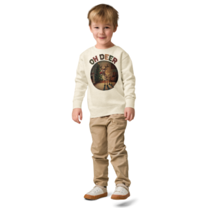Oh Deer Toddler Ugly Christmas Sweater | Kids Crewneck Sweatshirt, Ages 2 to 7