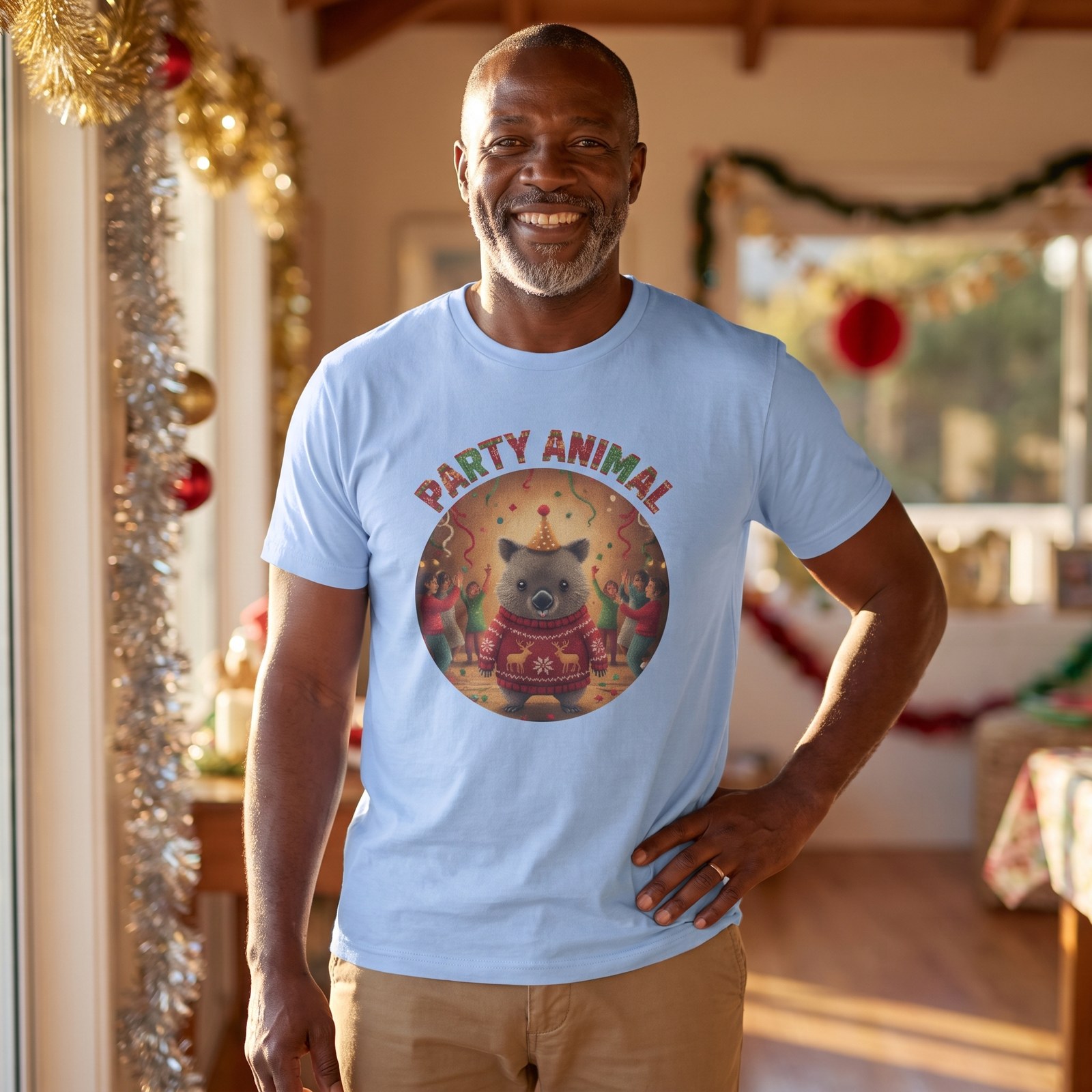 Styling photo, Party Animal Ugly Christmas Shirt
