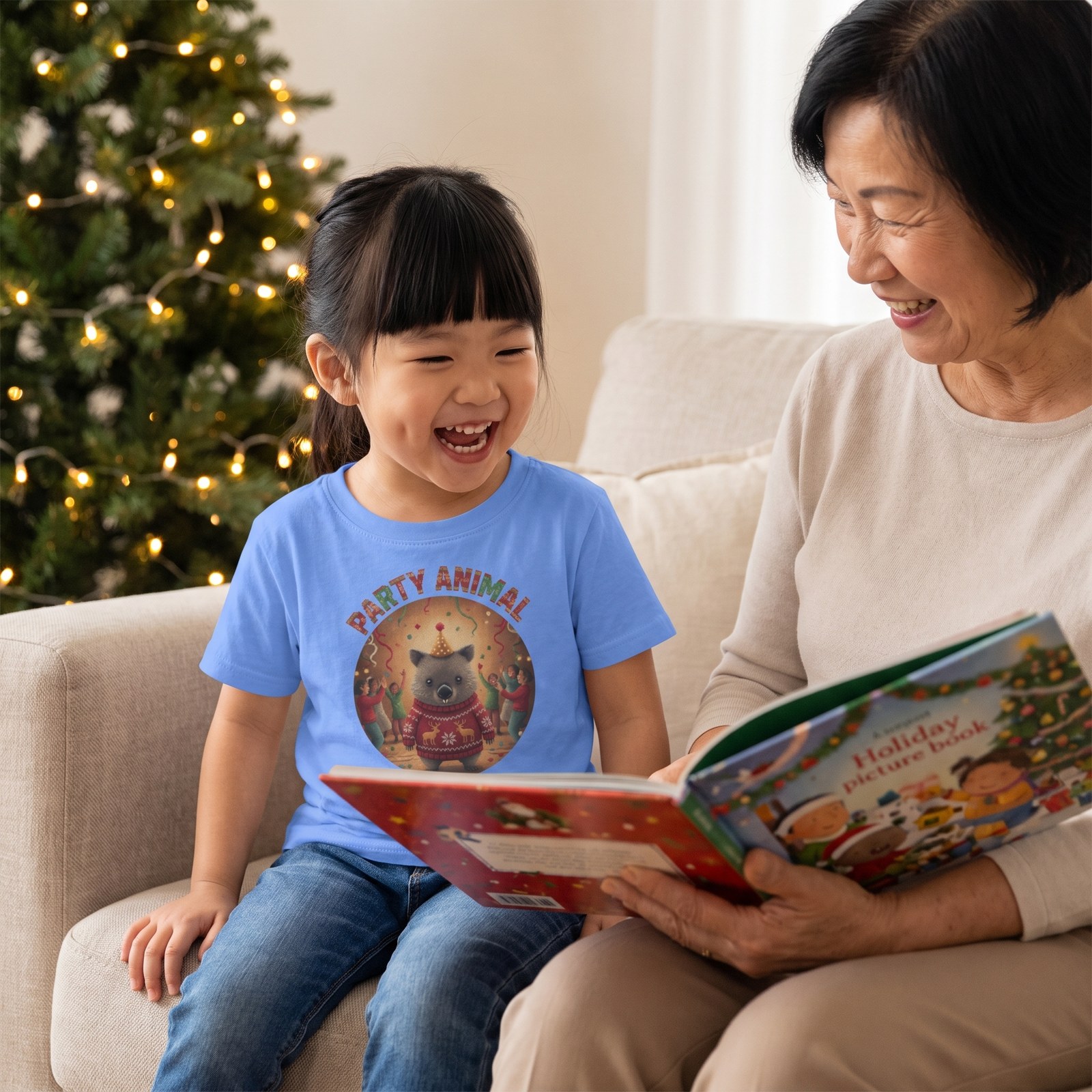Styling photo, Party Animal Toddler Ugly Christmas Shirt