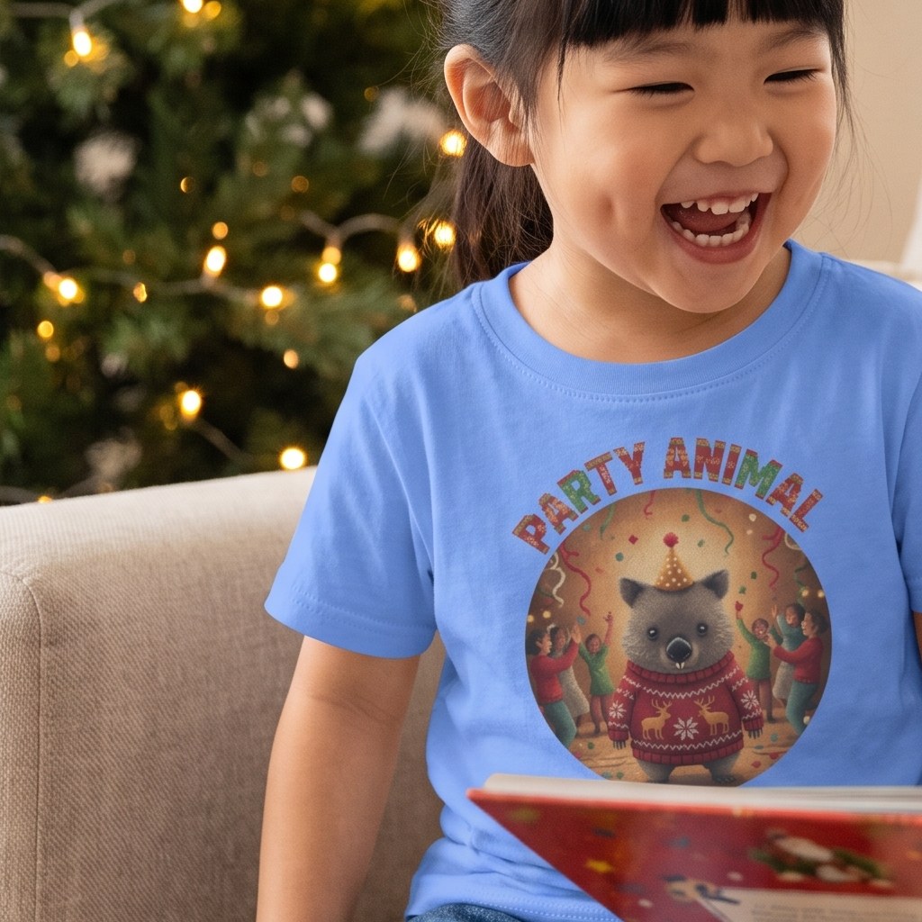 Styling photo, Party Animal Toddler Ugly Christmas Shirt