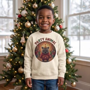 Styling photo, Party Animal Toddler Ugly Christmas Sweater