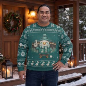 Plus size styling photo, Philadelphia Fan Ugly Christmas Sweater