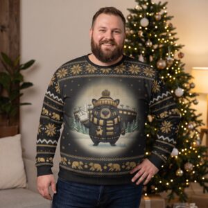 Plus size styling photo, Pittsburgh Fan Ugly Christmas Sweater