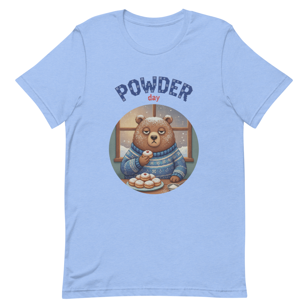 Powder Day Ugly Tee — Blue flat