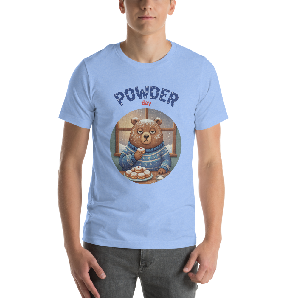 Powder Day Ugly Tee — Blue model