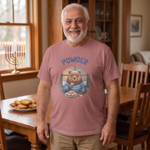 Plus size styling photo, Powder Day Funny Hanukkah Shirt