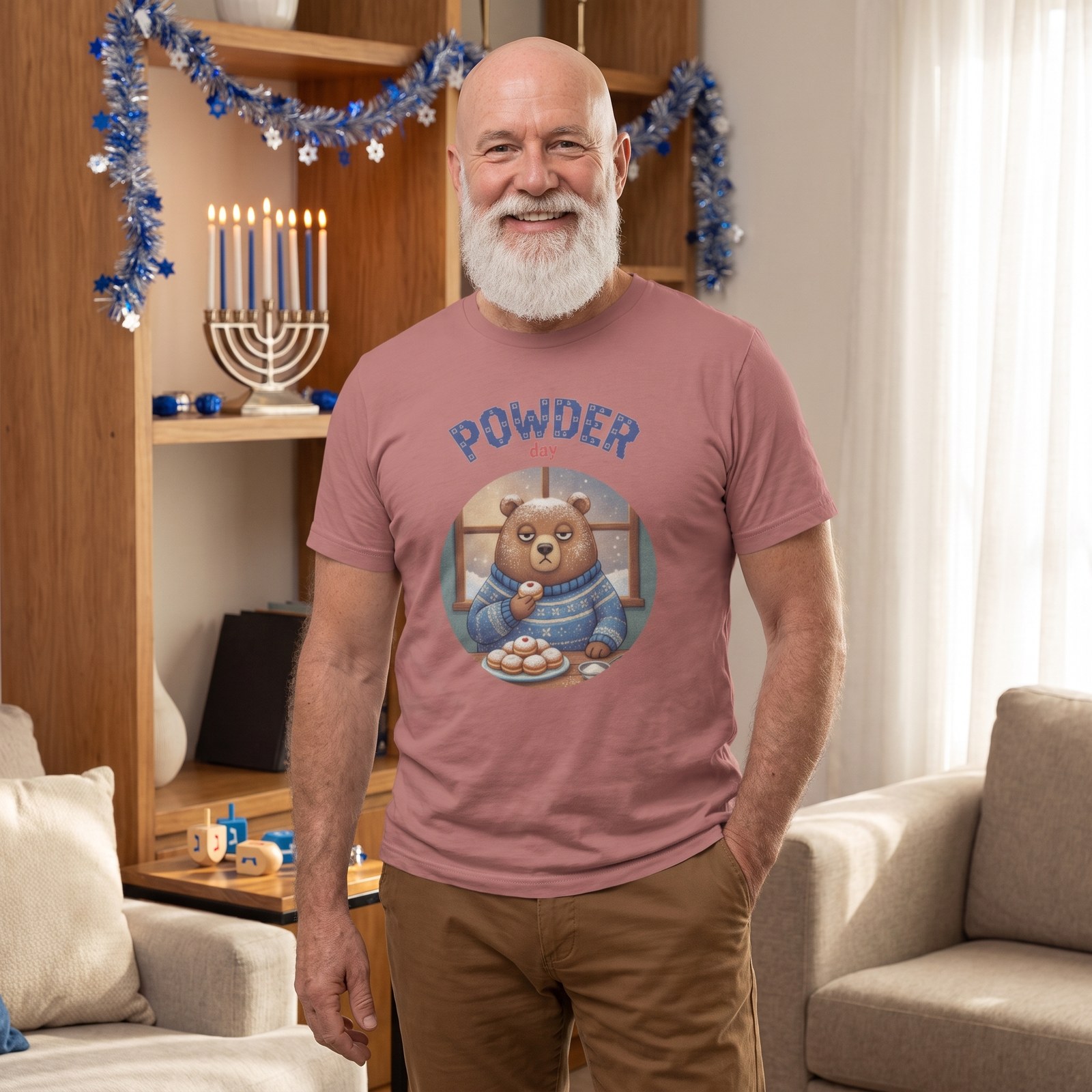 Styling photo, Powder Day Funny Hanukkah Shirt