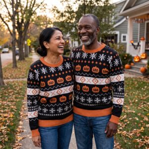 Styling photo, Pumpkin Halloween Couples Matching Set