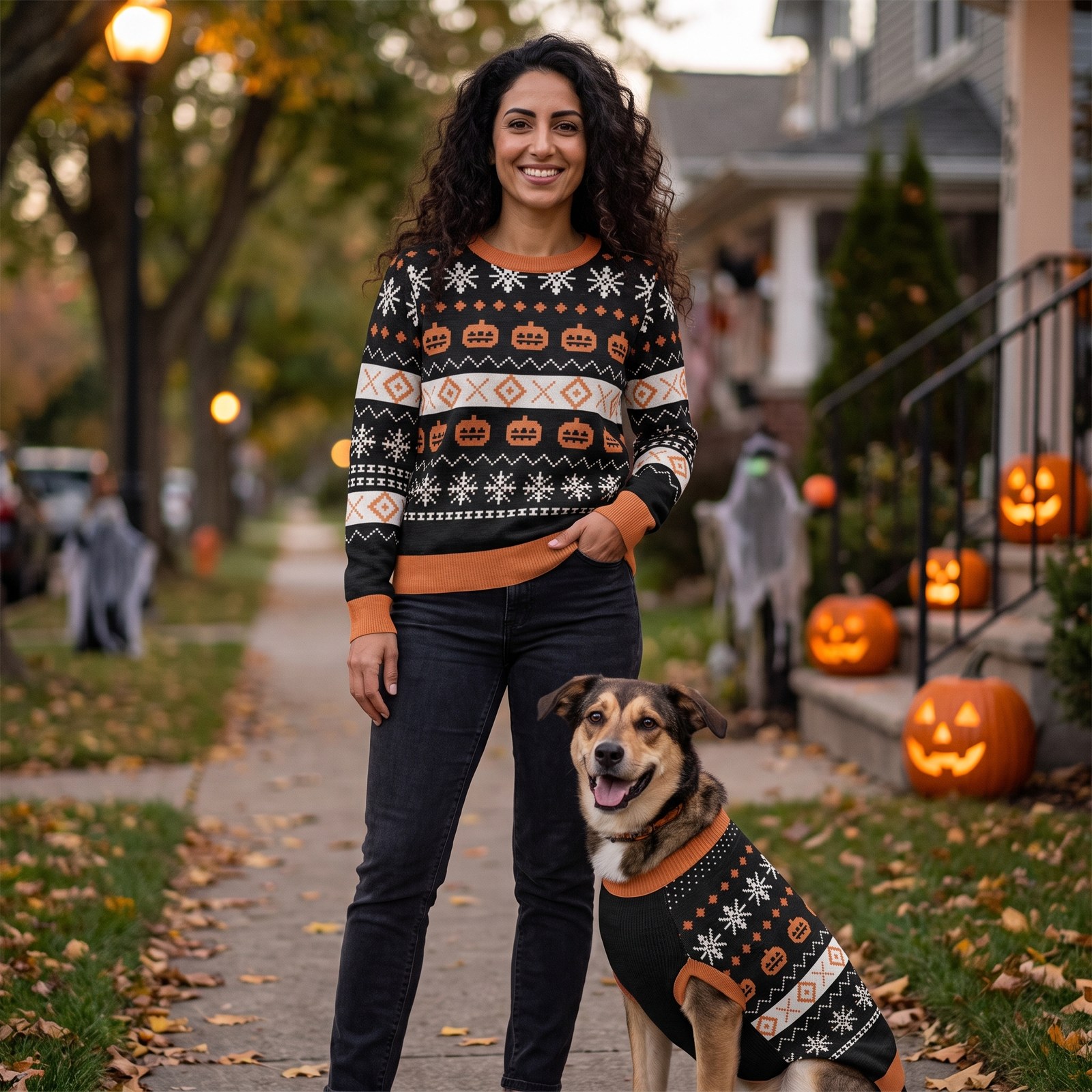 Styling photo, Pumpkin Halloween Matching Set