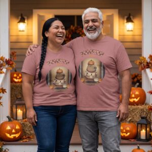 Plus size styling photo, Pumpkin Spice Capybara Matching Halloween Shirts for Couples