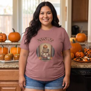 Plus size styling photo, Pumpkin Spice Capybara Halloween Shirt for Women and Men