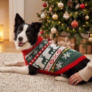 Reindeer Classic Dog Christmas Sweater