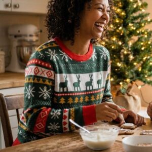 Reindeer Classic Vintage Fair Isle Christmas Sweater