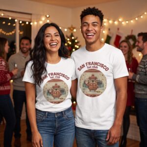 Styling photo, San Francisco Fan Matching Christmas Shirts for Couples