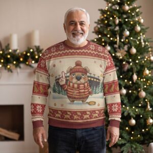 Plus size styling photo, San Francisco Fan Ugly Christmas Sweater
