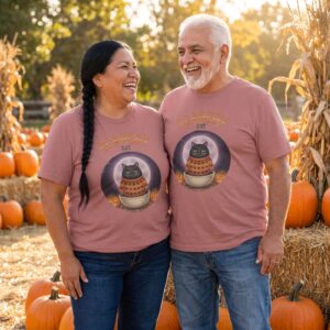 Plus size styling photo, Scaredy Cat Matching Halloween Shirts for Couples